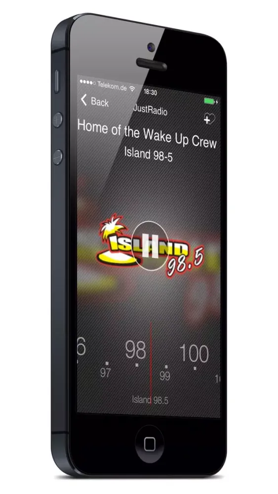 Ảnh chụp màn hình của JustRadio Mobile
