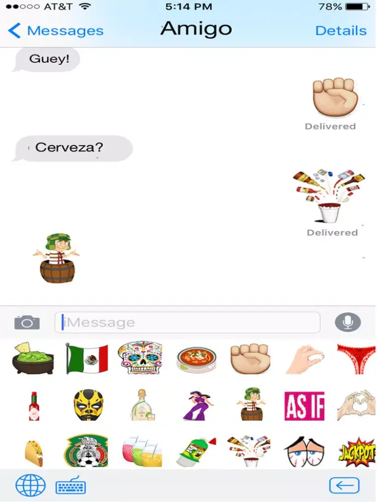 Capturas de pantalla de MEXIMOJI iPad 