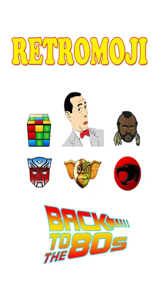 Retromoji - Classic Favorites Collection of 80's Emojis应用截图