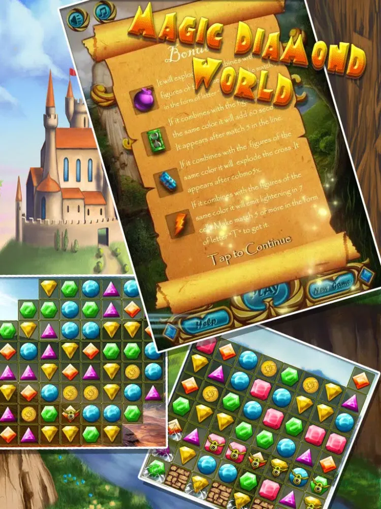 Capturas de tela do Magic Diamond World- Pocket Edition iPad 