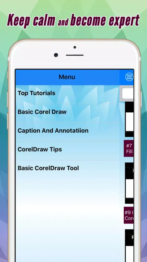 Captures d'écran de Videos Training & Tutorial For CorelDraw Pro