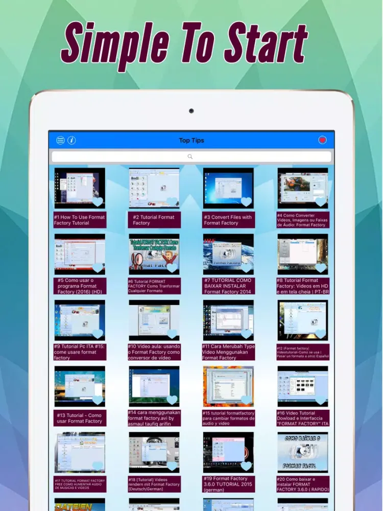 Pro Tips And Tricks For Format Factory iPad  Screenshots