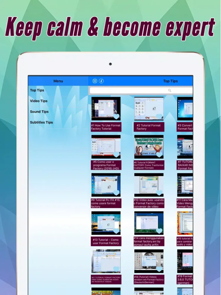 Pro Tips And Tricks For Format Factory iPad  Screenshots