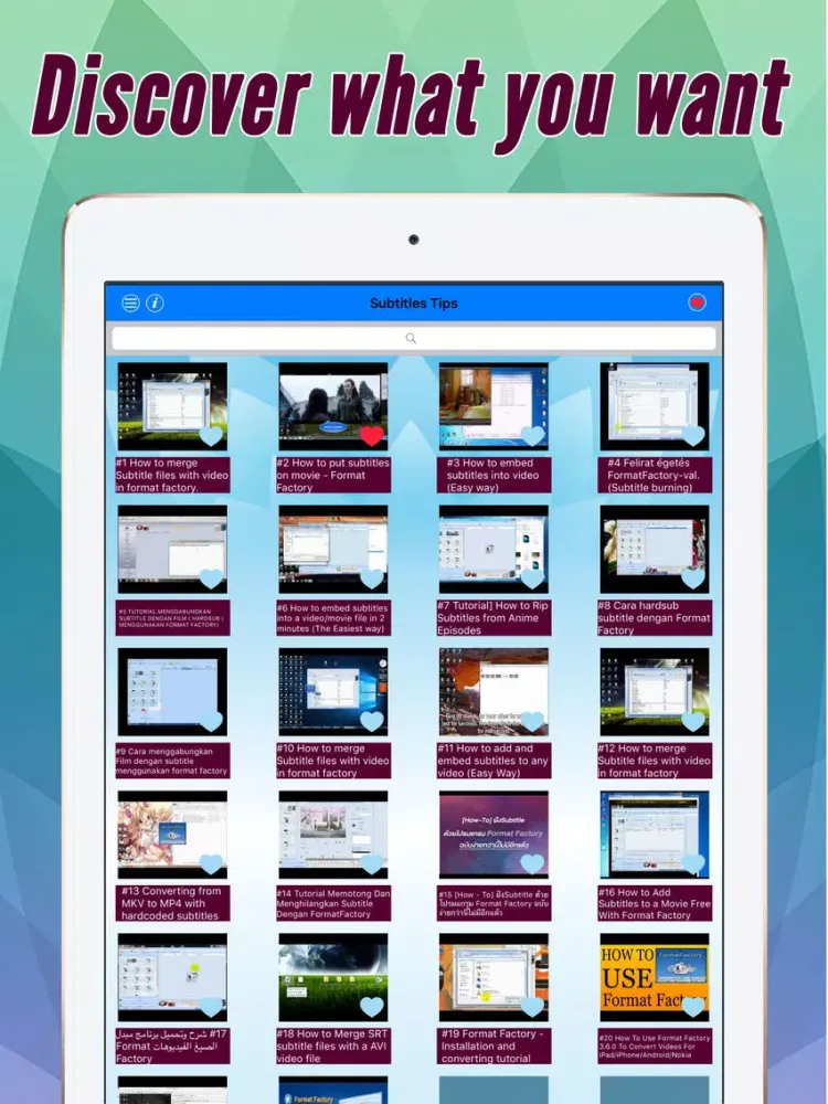 Pro Tips And Tricks For Format Factory iPad  Screenshots