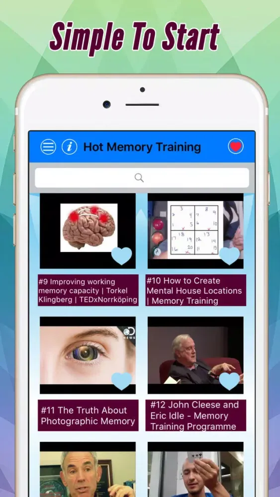 Capturas de pantalla de Videos Improve Your Memory Test Every Day