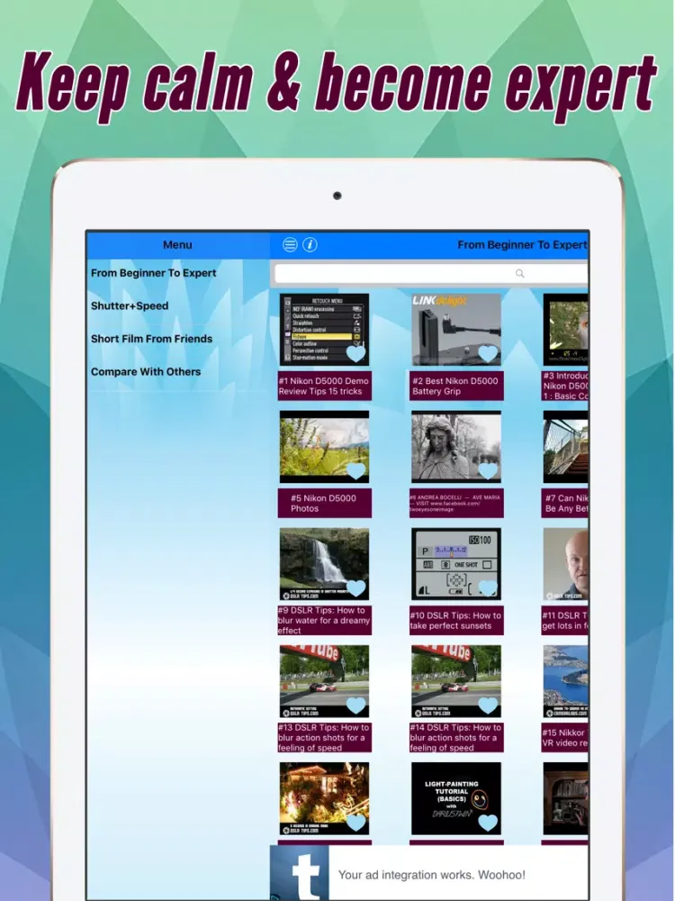 Pro Guide And Training For Nikon D5000 iPad  Screenshots