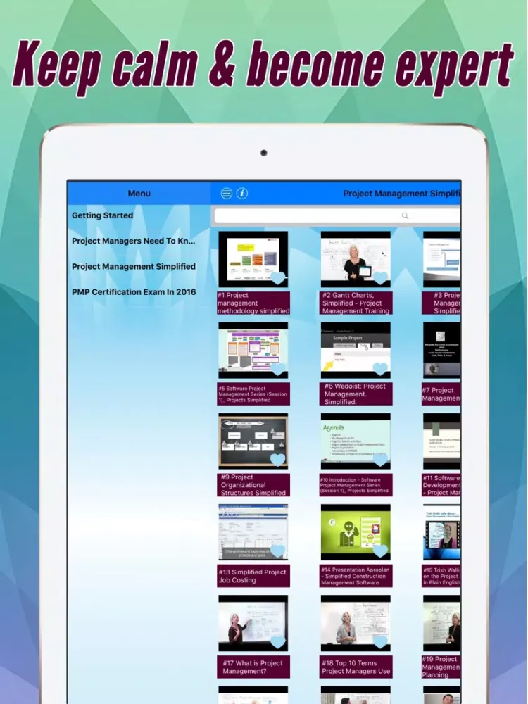 Video Training For Project Management Simplified iPad 应用截图