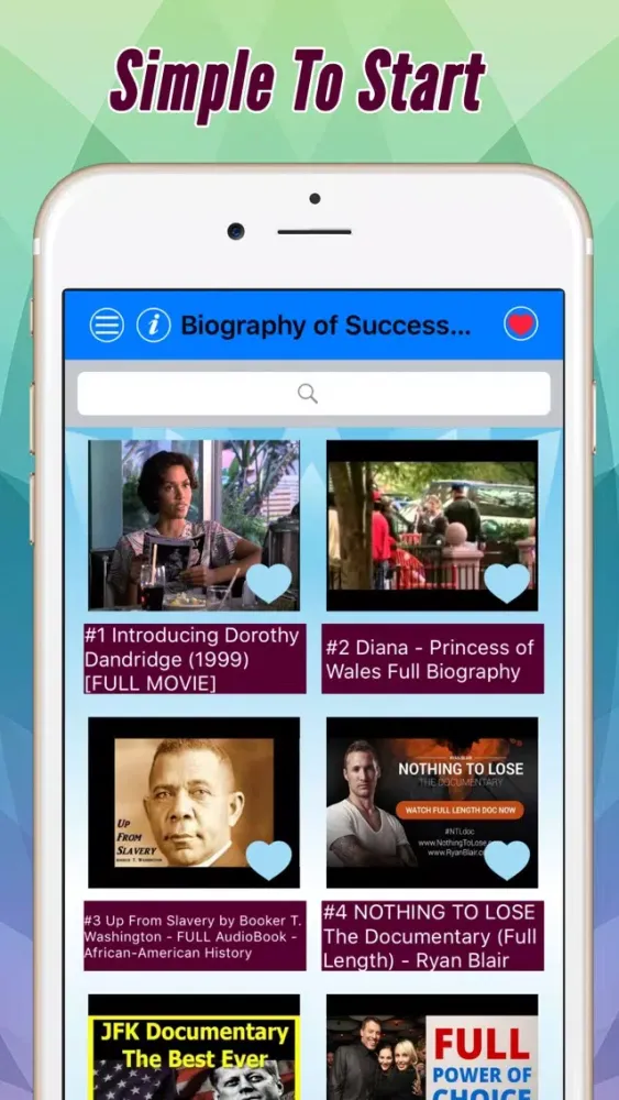 Tangkapan skrin Successful people: Biography, habit and more by videos
