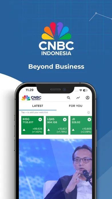 Captures d'écran de CNBC Indonesia - Market News