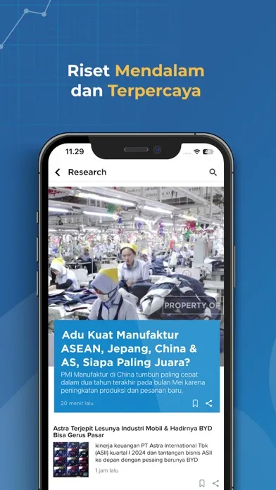 Captures d'écran de CNBC Indonesia - Market News
