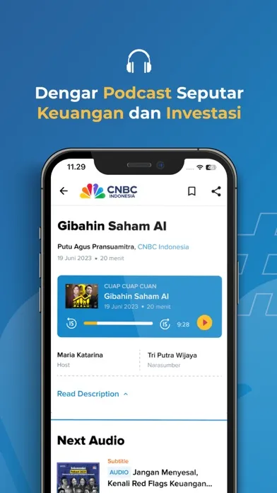 Captures d'écran de CNBC Indonesia - Market News