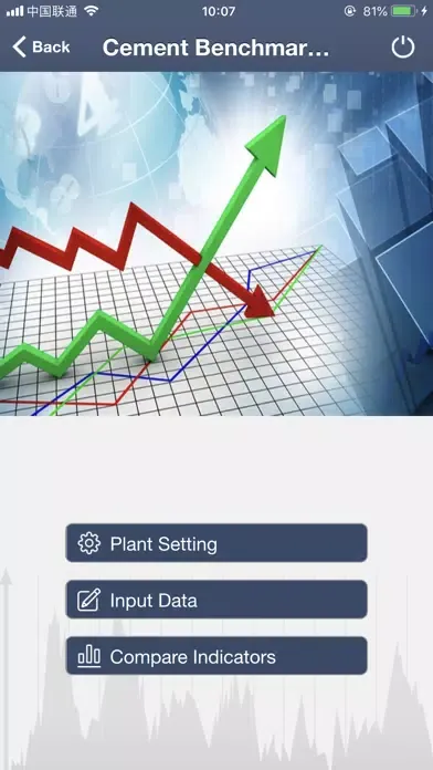 Capturas de tela do Cement Benchmark Tool