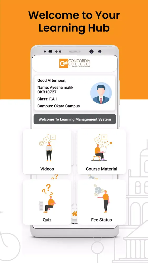 Concordia Student LMS Screenshots