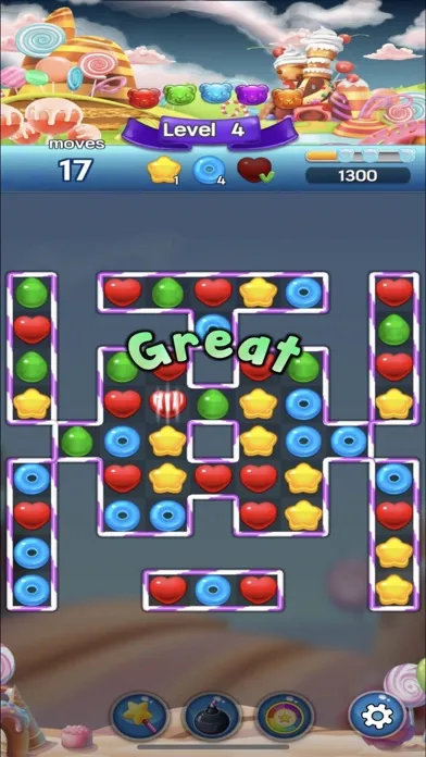 Capturas de tela do Sweet Land - Match Candy