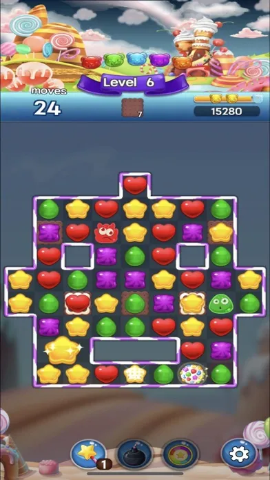 Capturas de tela do Sweet Land - Match Candy