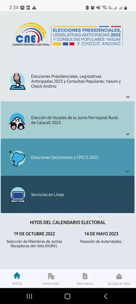 Ảnh chụp màn hình của CNE App