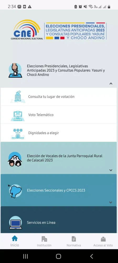 Ảnh chụp màn hình của CNE App