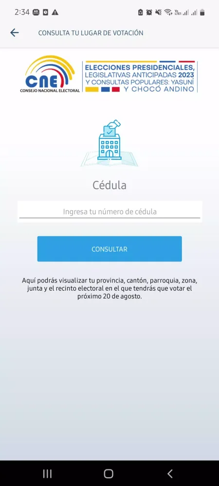 Ảnh chụp màn hình của CNE App