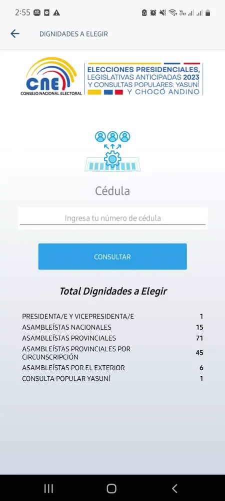 Ảnh chụp màn hình của CNE App