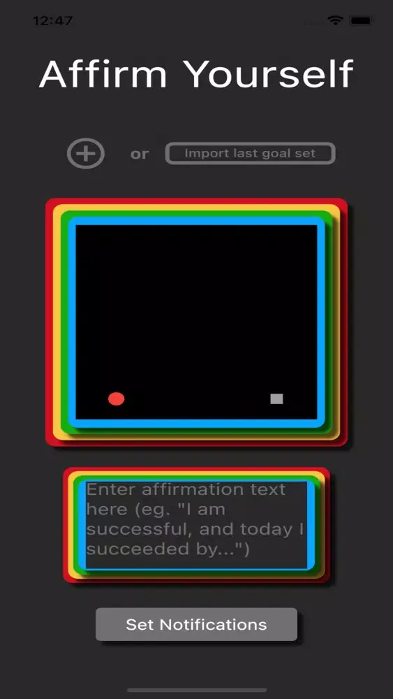 ภาพหน้าจอของ headspace affirmations