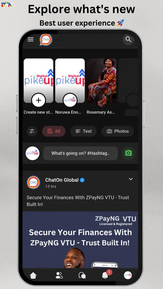 ภาพหน้าจอของ ChatOn Global