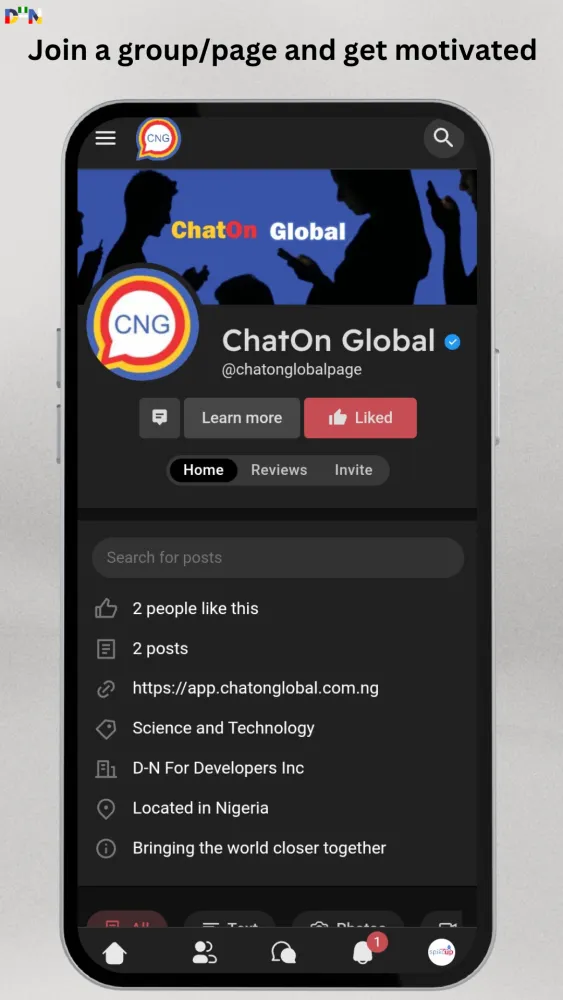 ภาพหน้าจอของ ChatOn Global