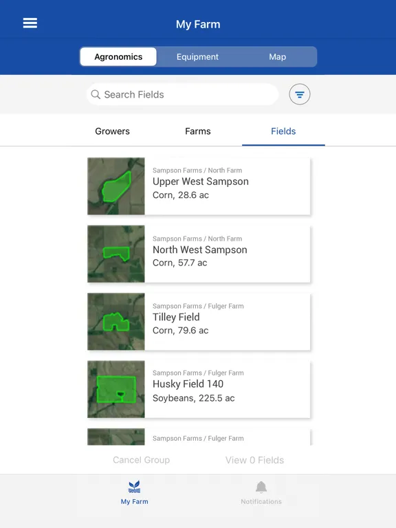 تصاویر New Holland MyPLM Connect Farm iPad 