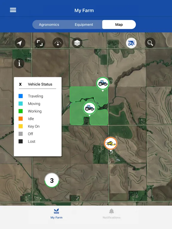 تصاویر New Holland MyPLM Connect Farm iPad 
