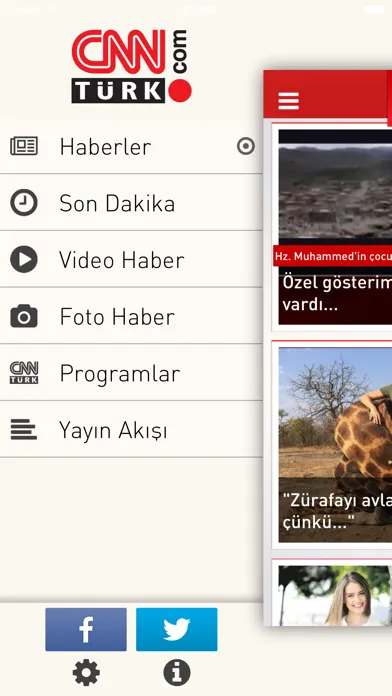 Tangkapan layar CNN Türk for iPhone