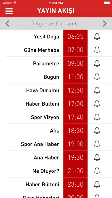 Tangkapan layar CNN Türk for iPhone