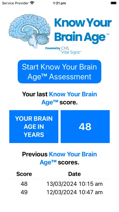 Know Your Brain Age Ekran Görüntüleri