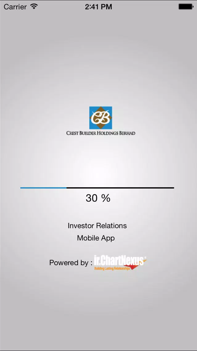 Capturas de pantalla de Crest Builder Holdings Berhad Investor Relations