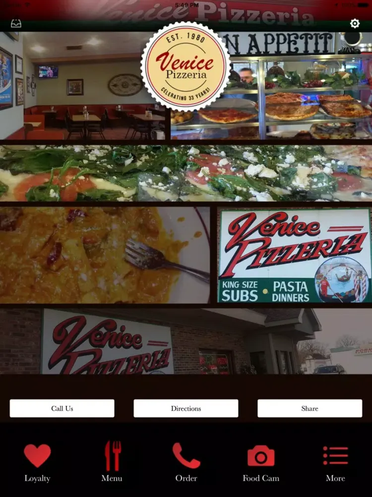 Venice Pizzeria iPad 应用截图