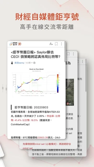 鉅亨網 Screenshots
