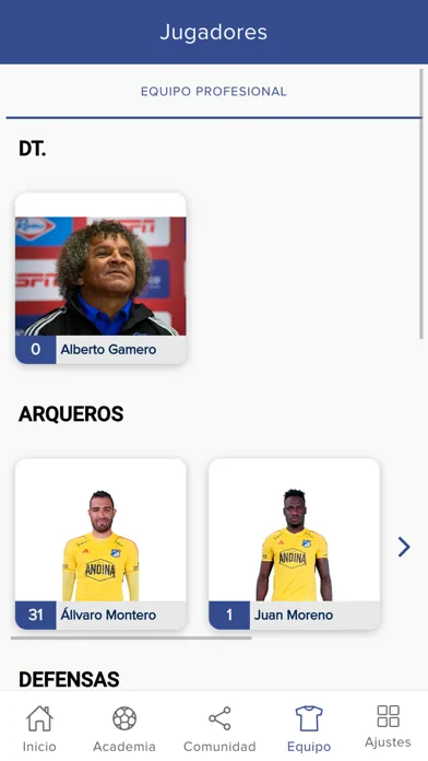 Capturas de tela do Millonarios