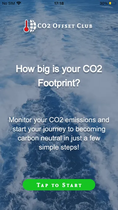 Capturas de tela do Carbon Neutral & CO2 Meter