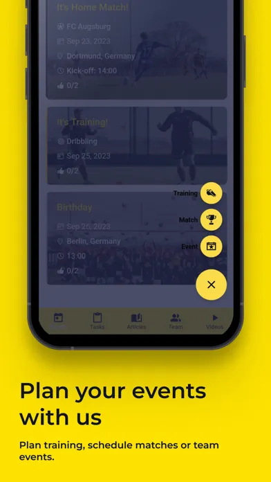 Captures d'écran de BVB eAcademy