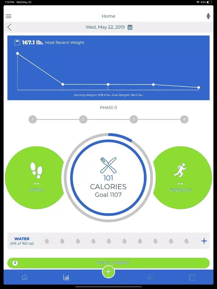 Capturas de tela do EHC Weight Loss iPad 