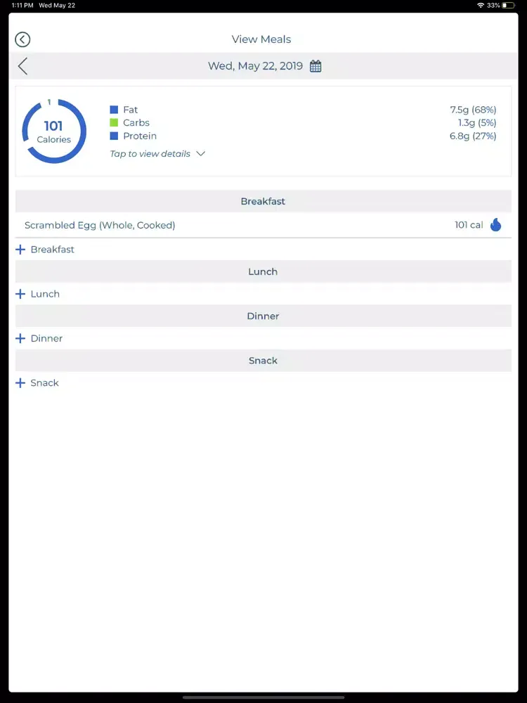 Capturas de tela do EHC Weight Loss iPad 