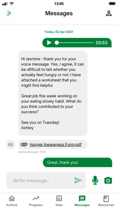 Tangkapan layar Greenlight Personal Training