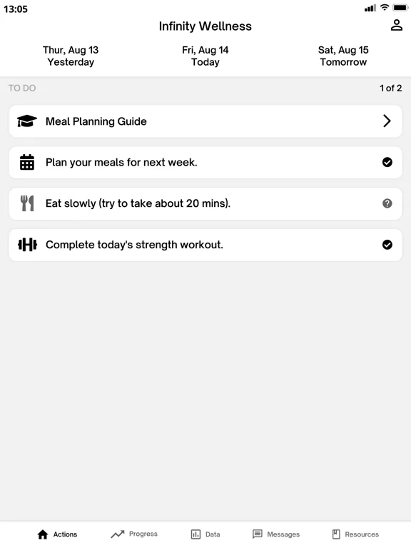 Infinity Wellness iPad  Screenshots