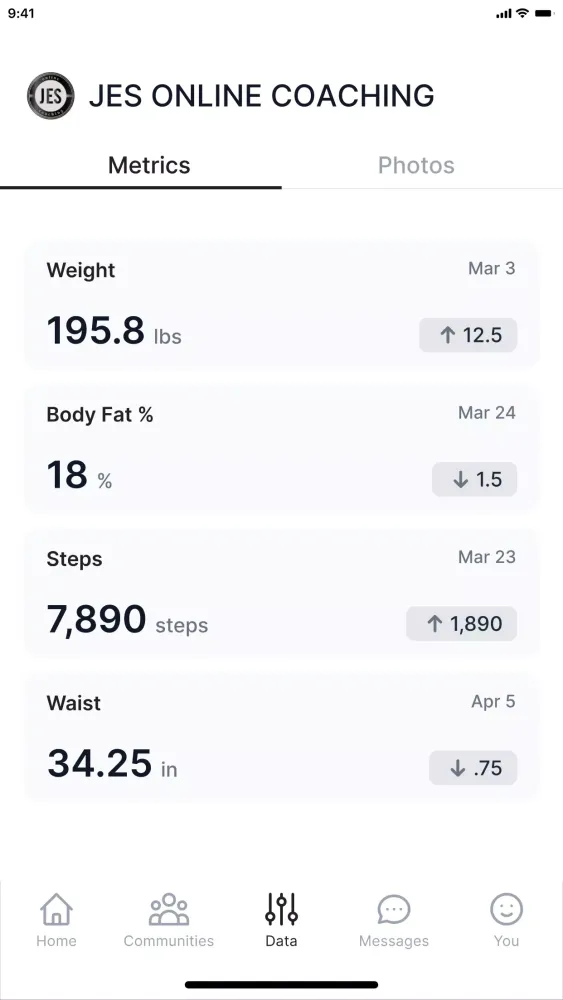JES Online Coaching Screenshots