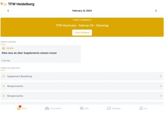 TFW Heidelberg iPad 应用截图