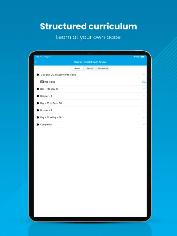 Tangkapan layar CoachForLife iPad 