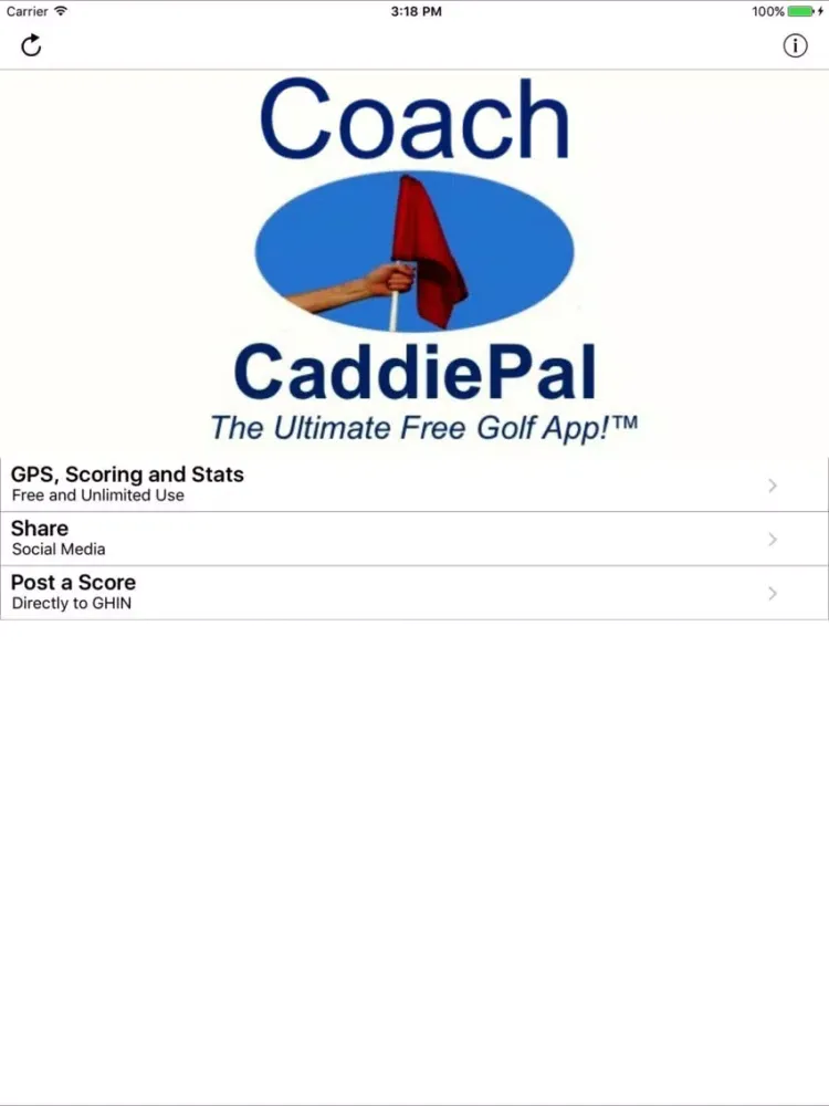 CaddiePal Coach iPad  سکرین شاٹس