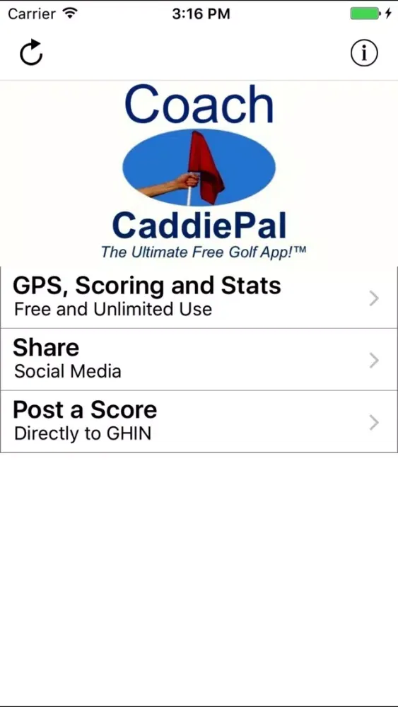 CaddiePal Coach سکرین شاٹس