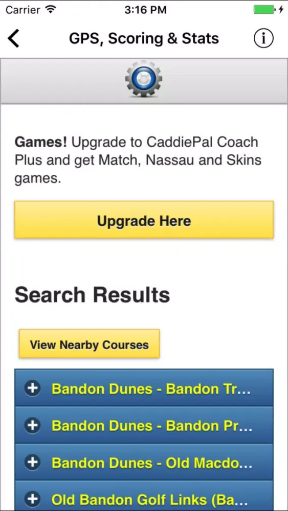 CaddiePal Coach سکرین شاٹس