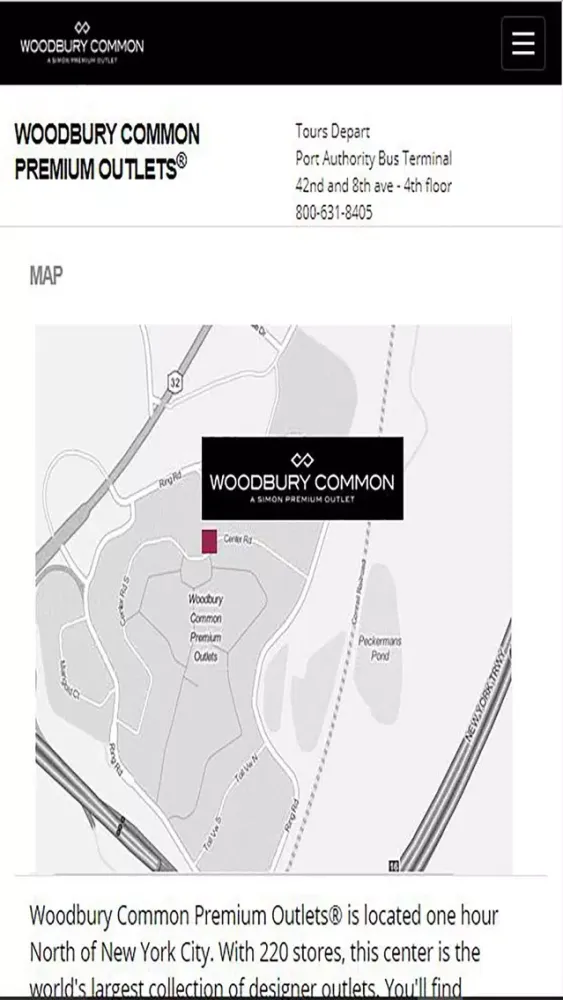 Tangkapan layar WoodburyCommon Premium Outlets