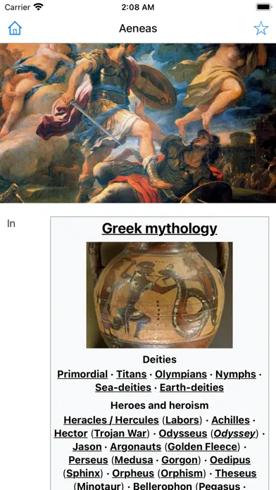 Zrzuty ekranu Greek Mythology