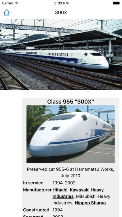 Ảnh chụp màn hình của CHI Encyclopedia of Trains